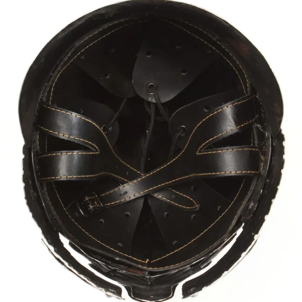 vidaXL Arte Y Ocio-Réplica de casco de caballero medieval fantasía LARP acero plateado