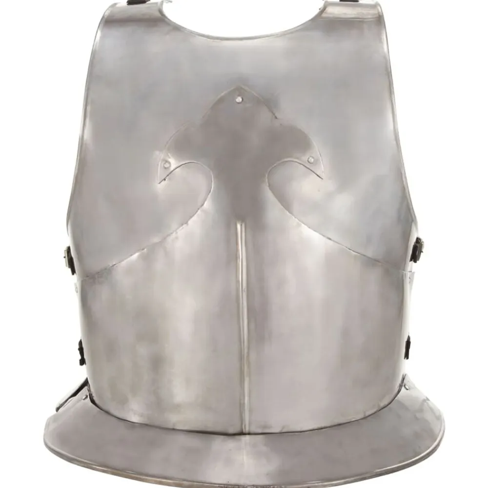 vidaXL Réplica de coraza de armadura medieval LARP acero plateado Best