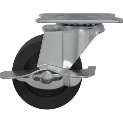 vidaXL Rueda 2 pcs Negro y plateado 50,7 x 50,7 x 24,4 mm Sale