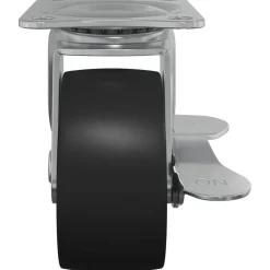 vidaXL Rueda 2 pcs Negro y plateado 50,7 x 50,7 x 24,4 mm Sale