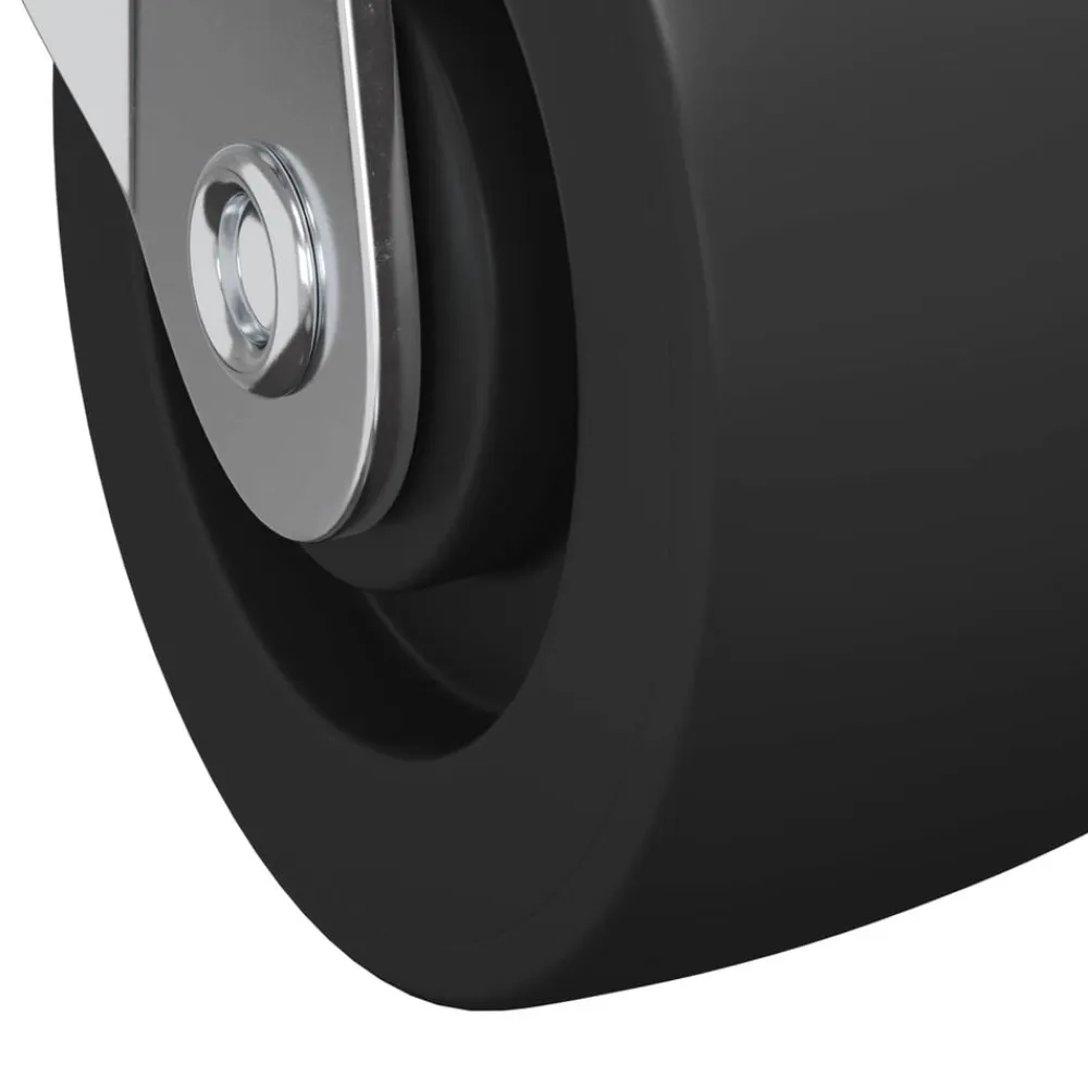 vidaXL Rueda 2 pcs Negro y plateado 50,7 x 50,7 x 24,4 mm Sale