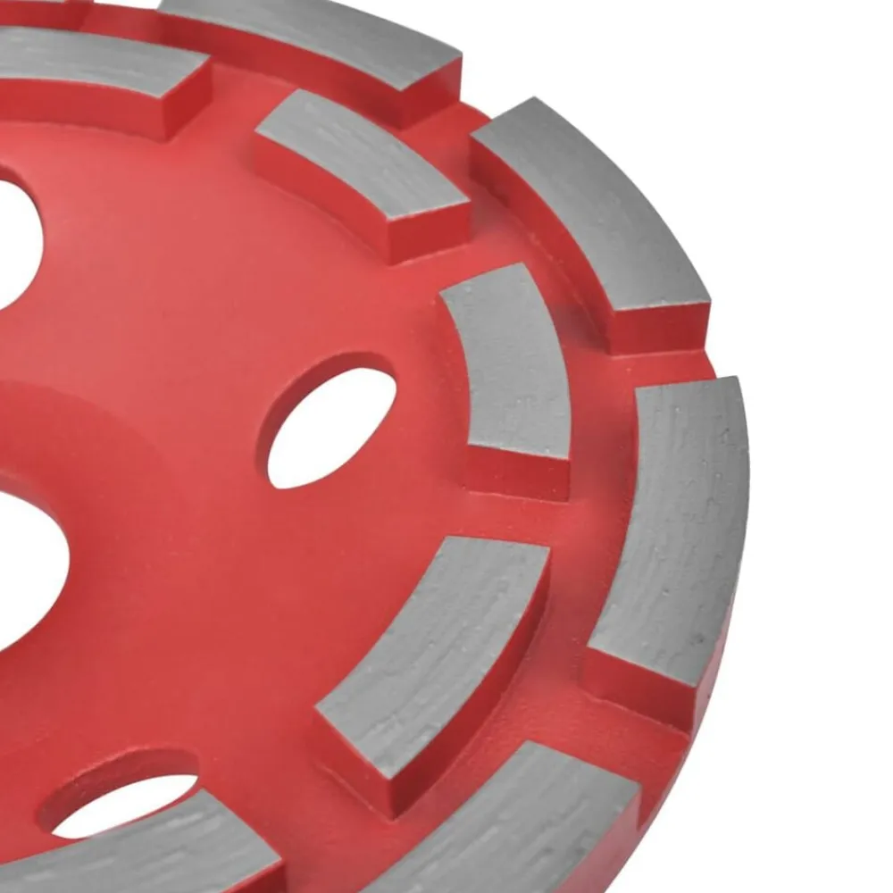 vidaXL Rueda de lijado copa diamante doble fila 125 mm Discount