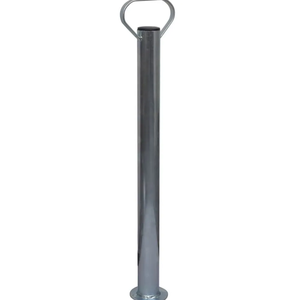 vidaXL Piezas Y Accesorios Para Vehículos-Rueda de remolque 2 tubos soporte 2 abrazaderas divididas 60 mm