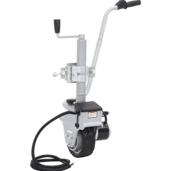 vidaXL Piezas Y Accesorios Para Vehículos-Rueda jockey de remolque motorizada aluminio 12 V 350 W
