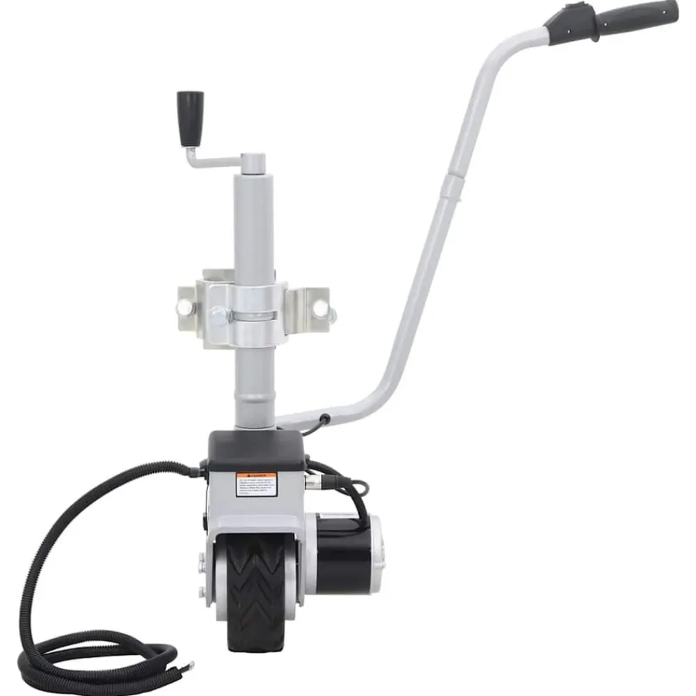 vidaXL Piezas Y Accesorios Para Vehículos-Rueda jockey de remolque motorizada aluminio 12 V 350 W