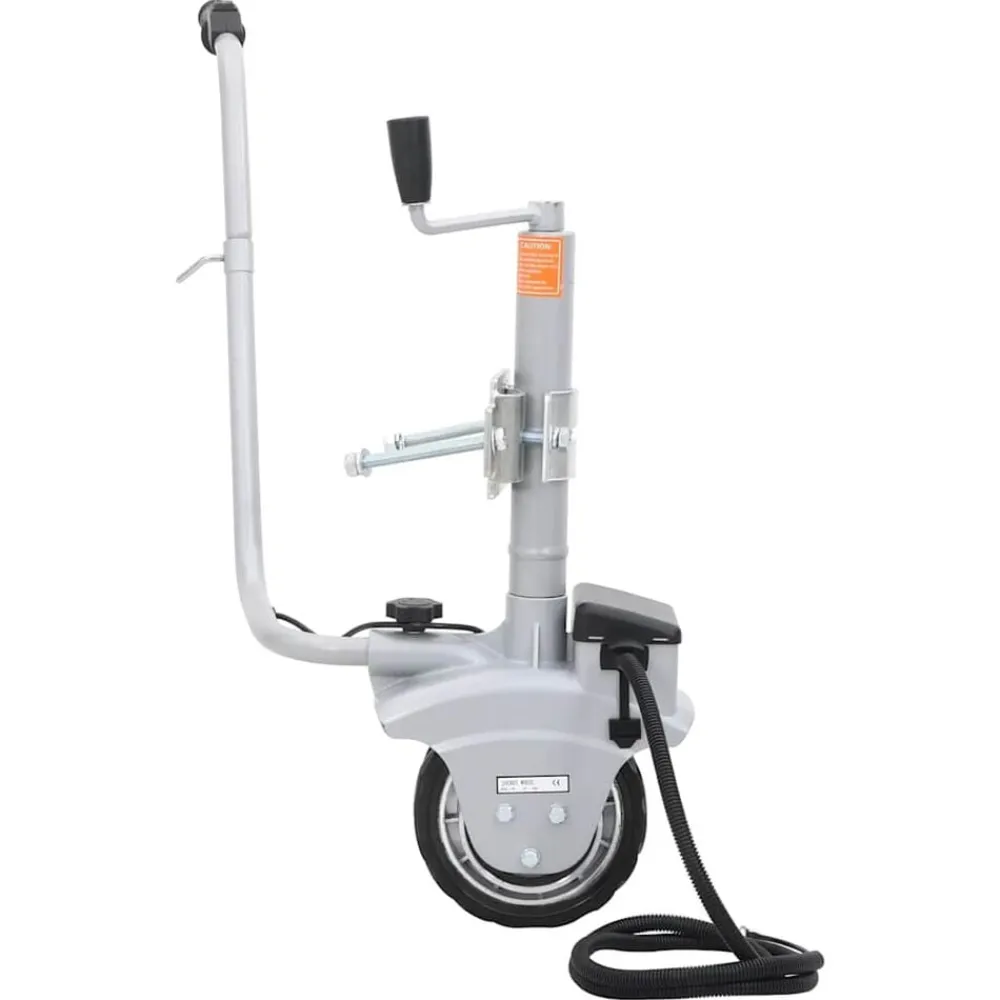 vidaXL Piezas Y Accesorios Para Vehículos-Rueda jockey de remolque motorizada aluminio 12 V 350 W