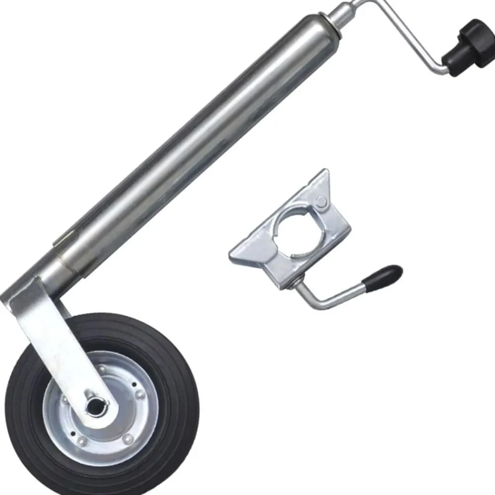vidaXL Rueda jockey de remolque 48 mm con 1 abrazadera dividida Best