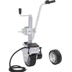 vidaXL Rueda jockey de remolque motorizada aluminio 12 V 350 W New