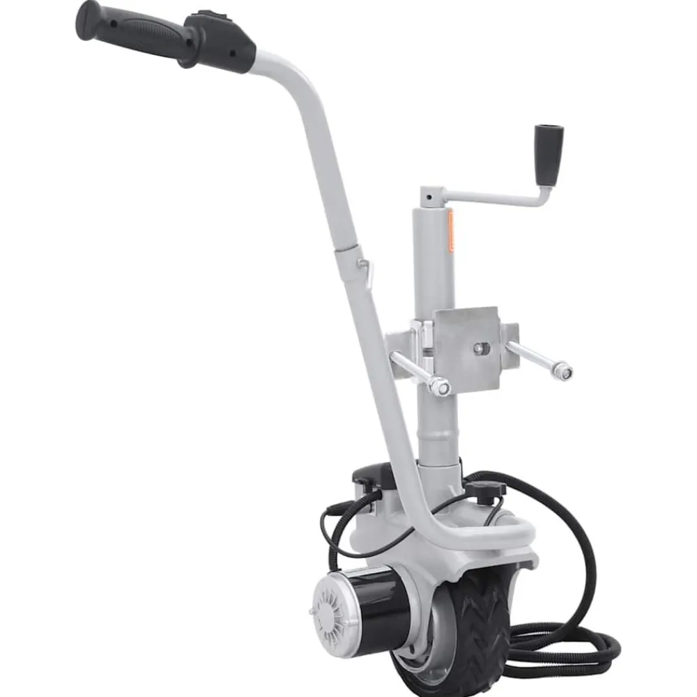 vidaXL Rueda jockey de remolque motorizada aluminio 12 V 350 W New
