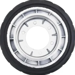 vidaXL Piezas Y Accesorios Para Vehículos-Rueda para rueda de remolque jockey aluminio y goma Ø19,5x10 cm