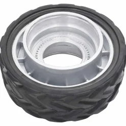 vidaXL Piezas Y Accesorios Para Vehículos-Rueda para rueda de remolque jockey aluminio y goma Ø19,5x10 cm