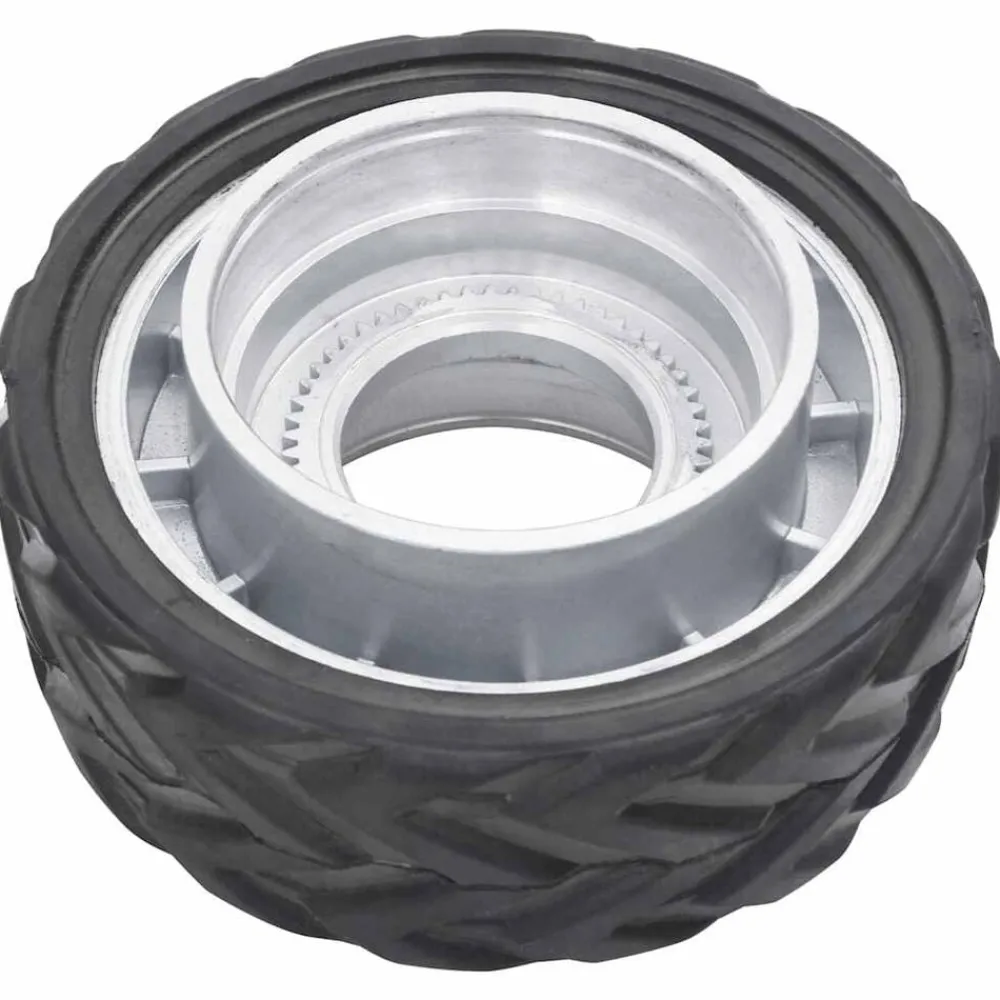 vidaXL Piezas Y Accesorios Para Vehículos-Rueda para rueda de remolque jockey aluminio y goma Ø19,5x10 cm