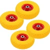 vidaXL Ruedas de carretilla 4 uds PU macizo 3.00-4 (245x82) New