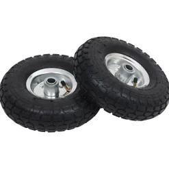 vidaXL Ruedas de carrito de sacos 2 unidades goma 4.10/3.50-4 (260x83) Clearance