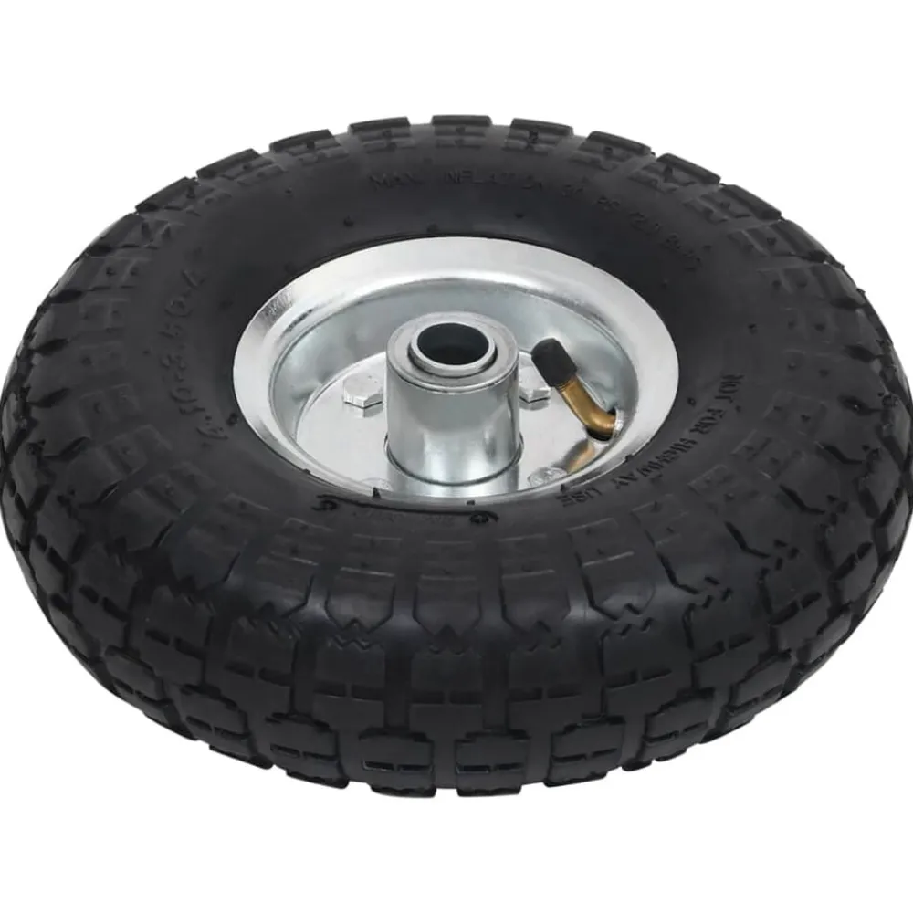 vidaXL Ruedas de carrito de sacos 2 unidades goma 4.10/3.50-4 (260x83) Clearance