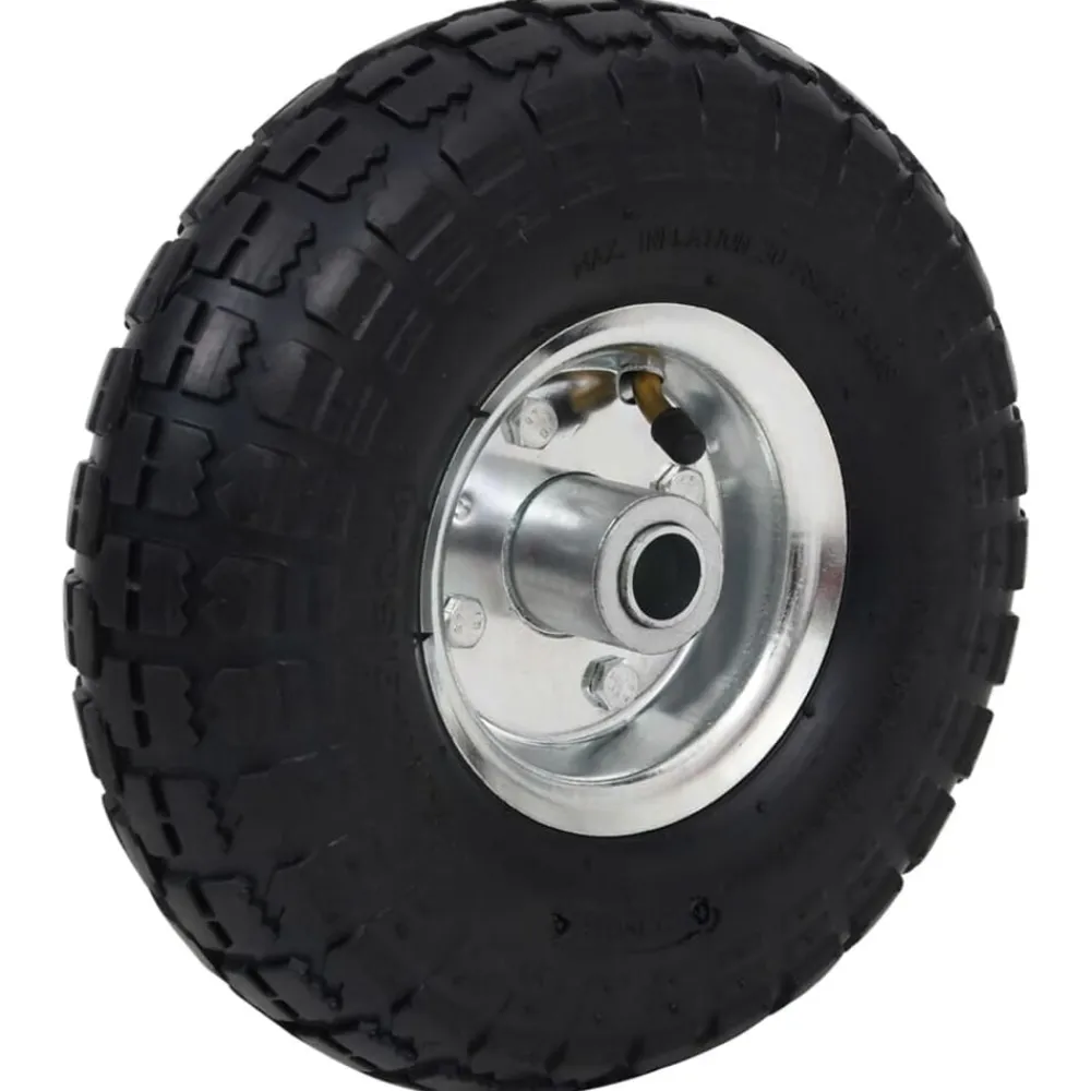 vidaXL Ruedas de carrito de sacos 2 unidades goma 4.10/3.50-4 (260x83) Clearance