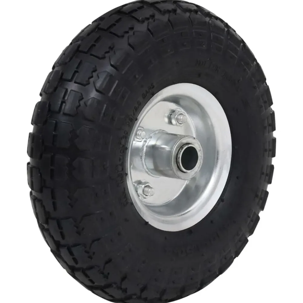 vidaXL Ruedas de carrito de sacos 2 unidades goma 4.10/3.50-4 (260x83) Clearance