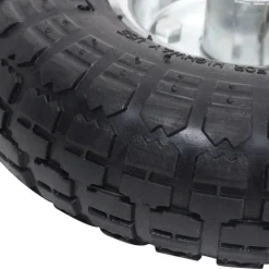 vidaXL Ruedas de carrito de sacos 2 unidades goma 4.10/3.50-4 (260x83) Clearance