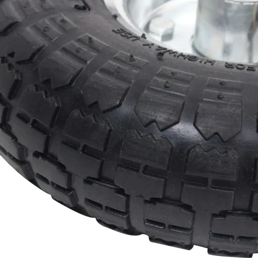 vidaXL Ruedas de carrito de sacos 2 unidades goma 4.10/3.50-4 (260x83) Clearance