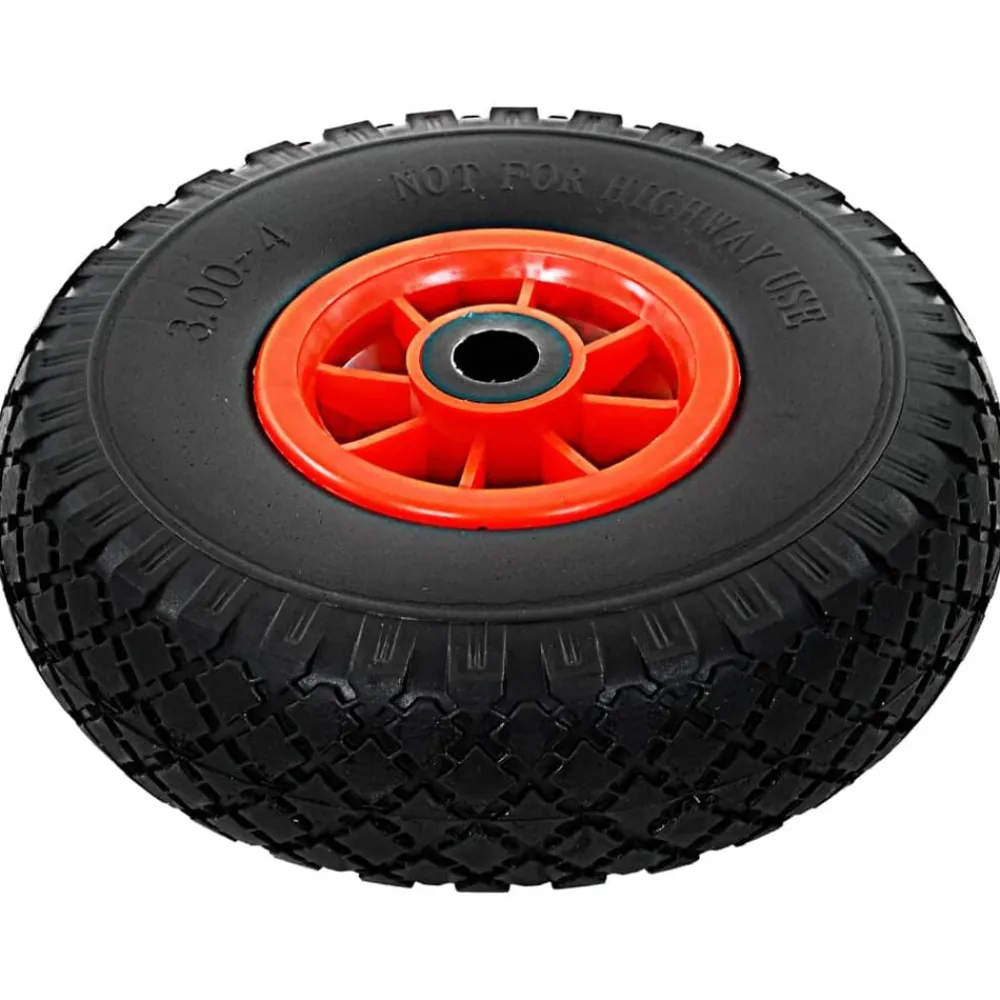 vidaXL Ruedas de carrito de sacos 2 uds PU macizo 3.00-4 260x85 mm Best