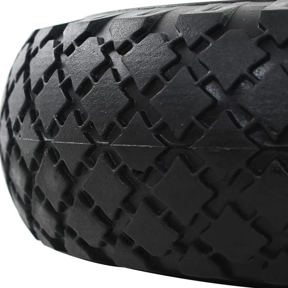 vidaXL Ruedas de carrito de sacos 2 uds PU macizo 3.00-4 260x85 mm Best