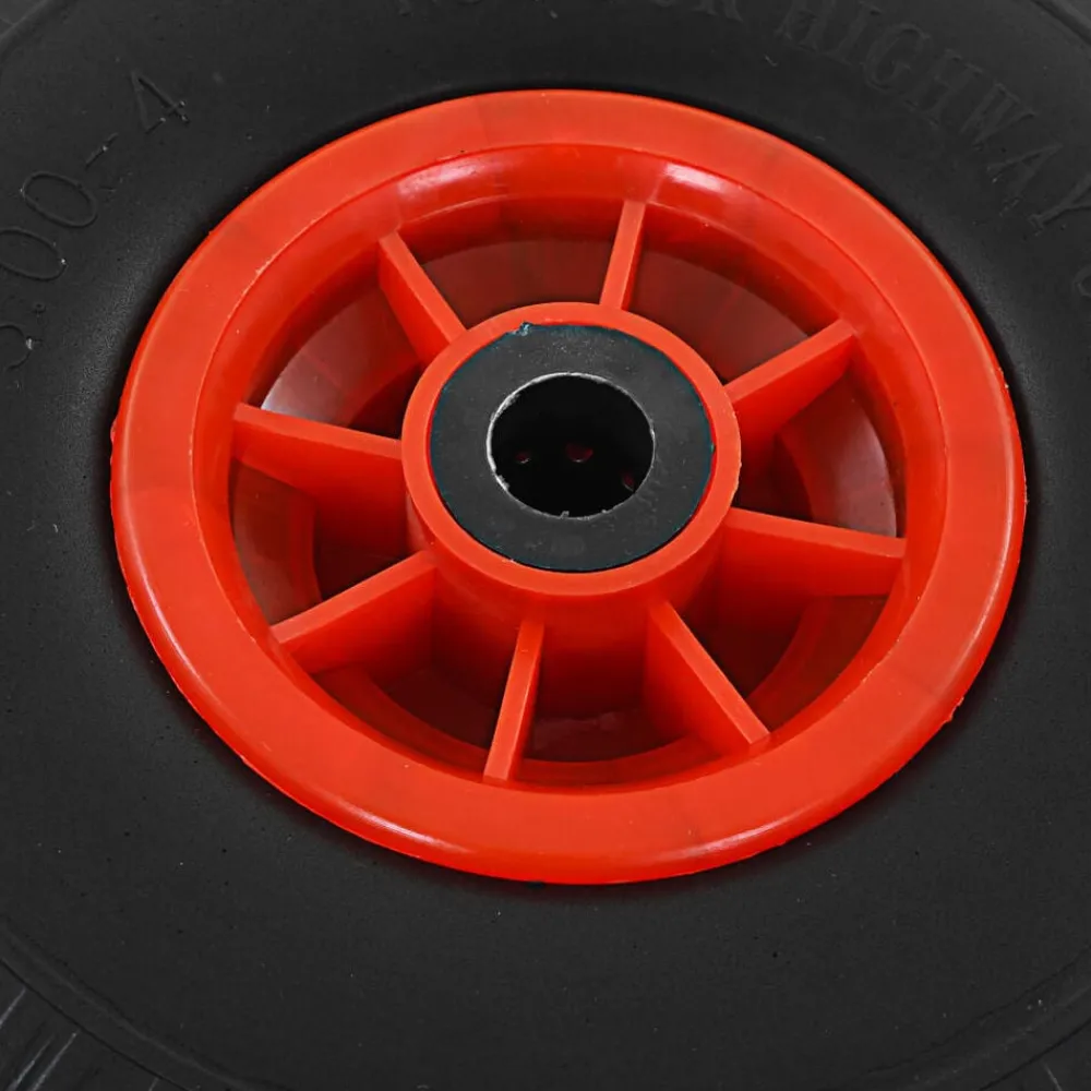 vidaXL Ruedas de carrito de sacos 2 uds PU macizo 3.00-4 260x85 mm Best