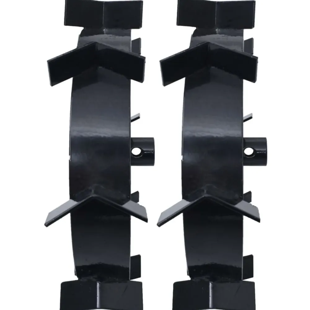 vidaXL Jardín-Ruedas de metal para arado de gasolina 6,5 HP 2 uds