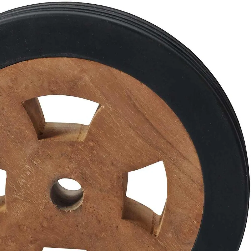 vidaXL Ruedas de repuesto para tumbona 2 unidades madera maciza teca Online