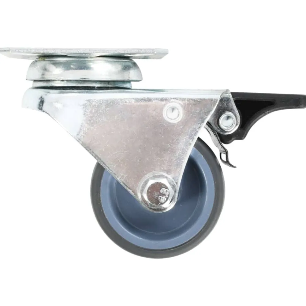 vidaXL Ruedas dobles giratorias con frenos dobles 4 unidades 50 mm Outlet