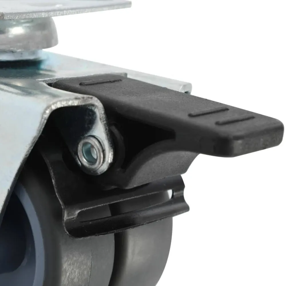 vidaXL Ruedas dobles giratorias con frenos dobles 4 unidades 50 mm Outlet