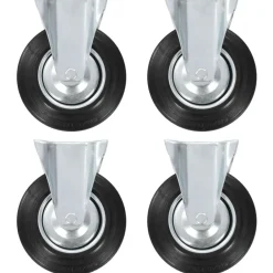 vidaXL Ruedas fijas 4 unidades 200 mm Discount