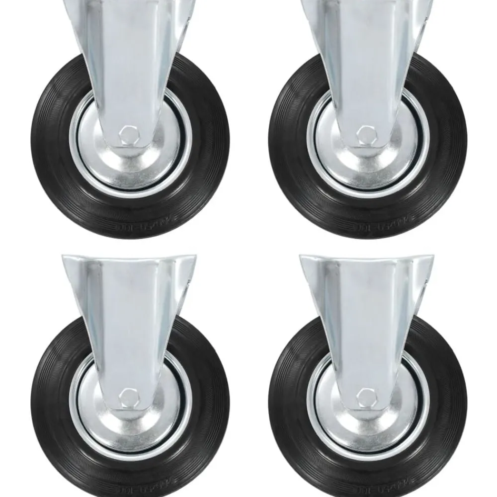 vidaXL Ruedas fijas 4 unidades 200 mm Discount