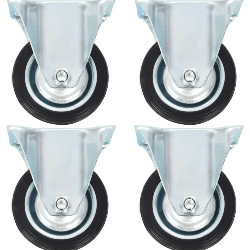 vidaXL Ruedas fijas 4 unidades 75 mm Best