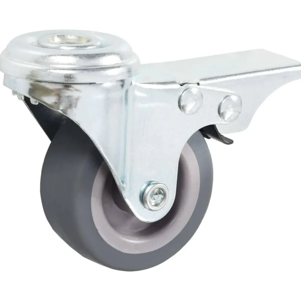 vidaXL Ruedas giratorias con agujero pasador 4 unidades 50 mm Clearance