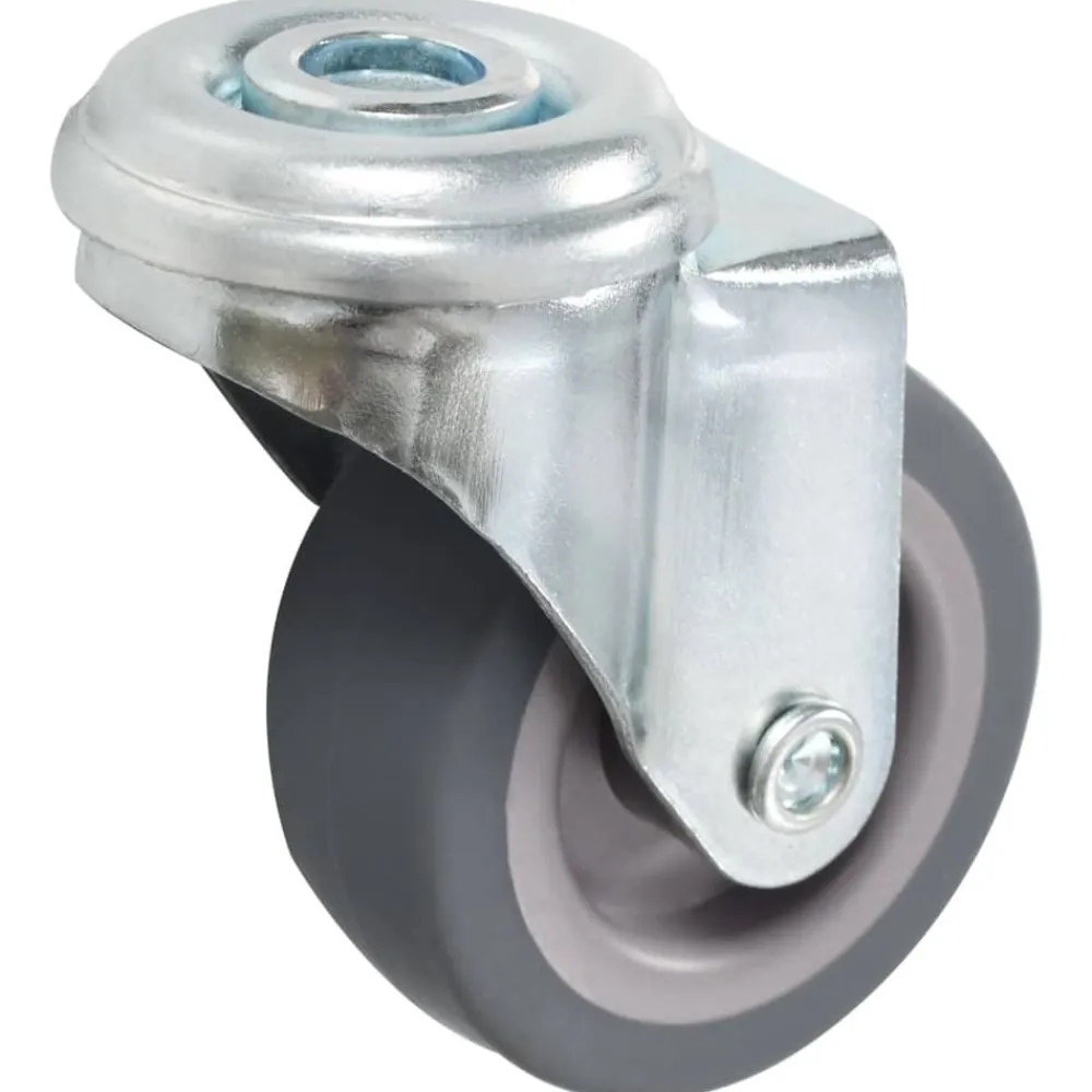 vidaXL Ruedas giratorias con agujero pasador 4 unidades 50 mm Clearance