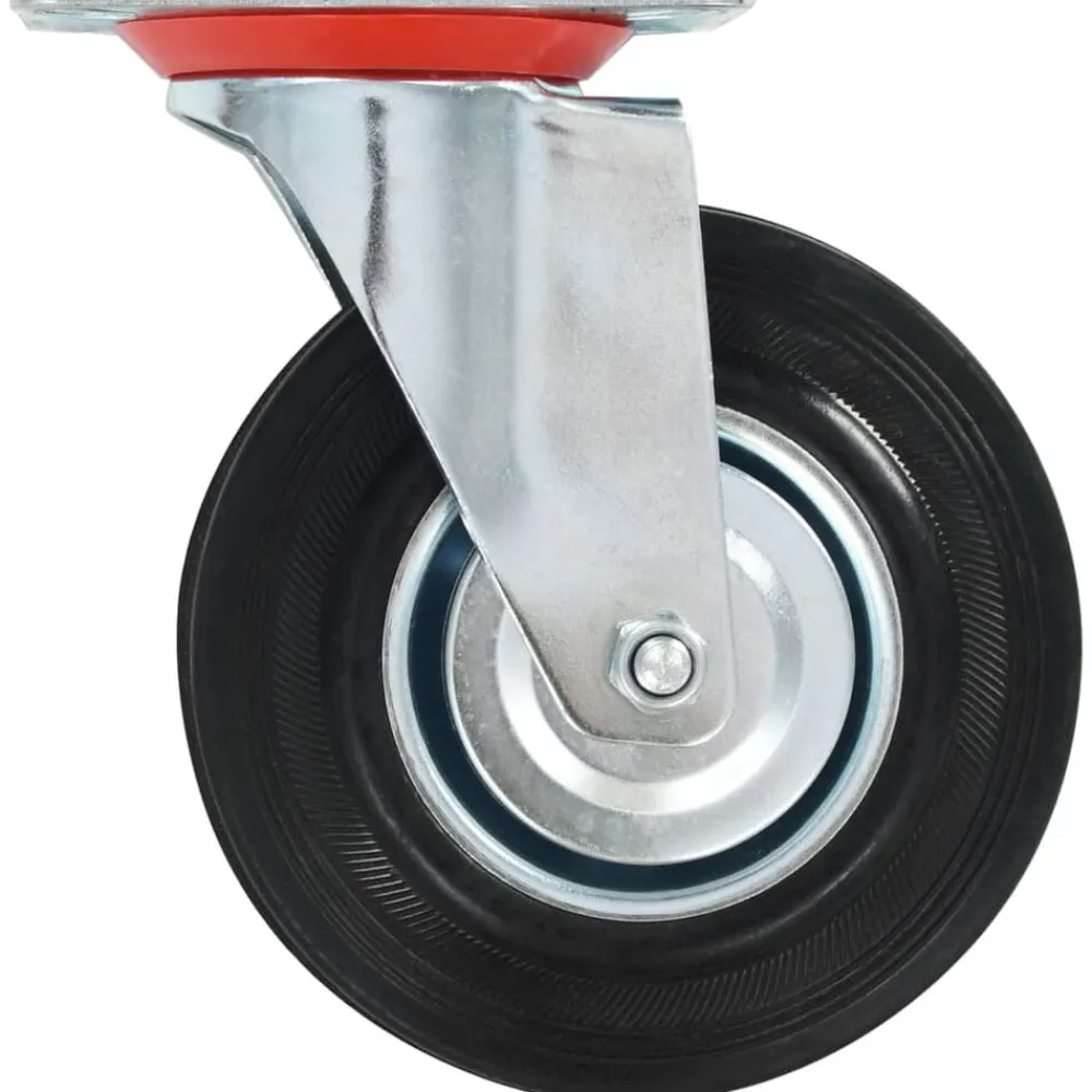 vidaXL Manipulación De Materiales-Ruedas giratorias 4 unidades 125 mm