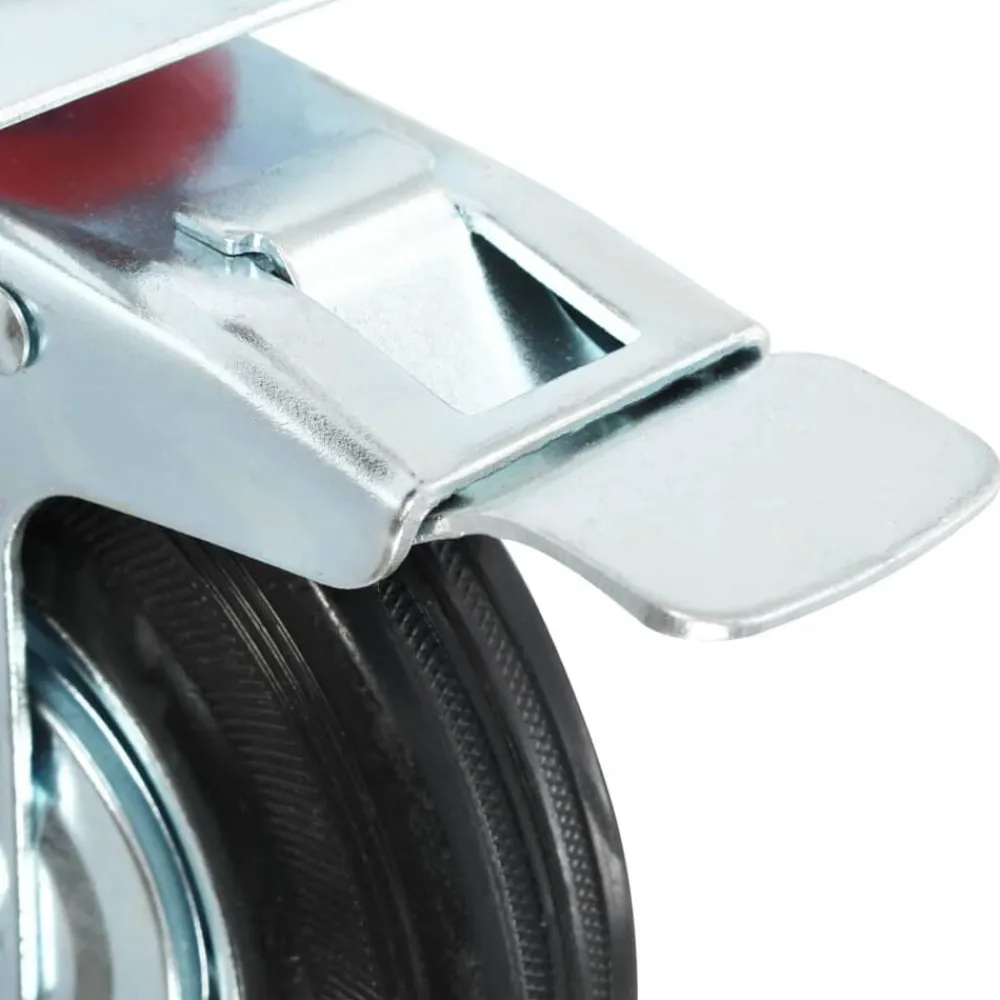 vidaXL Manipulación De Materiales-Ruedas giratorias 4 unidades 125 mm