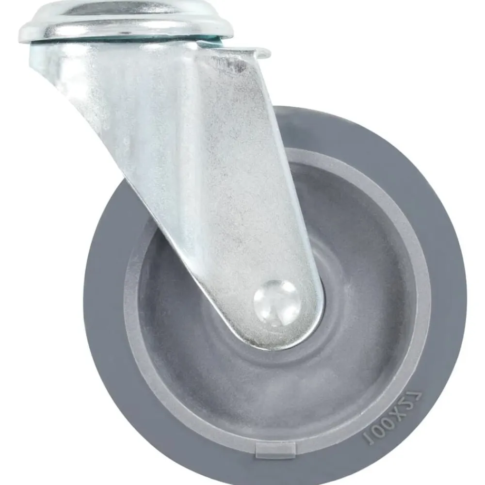 vidaXL Ruedas giratorias con agujero pasador 4 unidades 100 mm Outlet