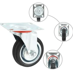 vidaXL Ruedas giratorias 4 unidades 75 mm Best