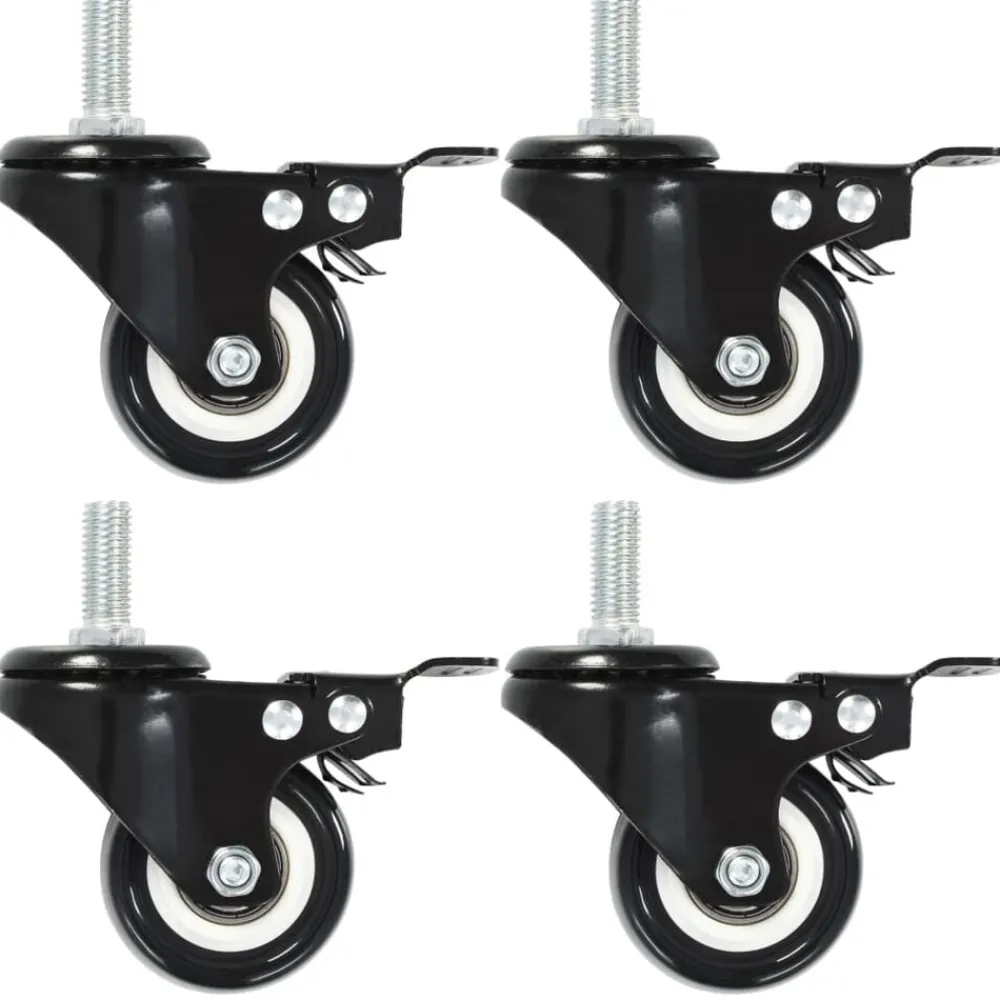 vidaXL Ruedas giratorias con frenos 4 unidades 50 mm Sale