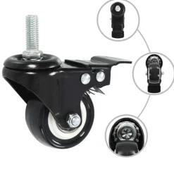 vidaXL Ruedas giratorias con frenos 4 unidades 50 mm Sale