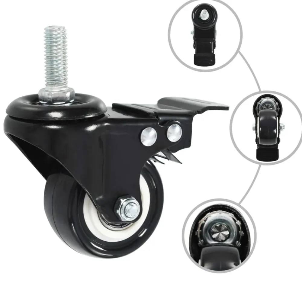 vidaXL Ruedas giratorias con frenos 4 unidades 50 mm Sale