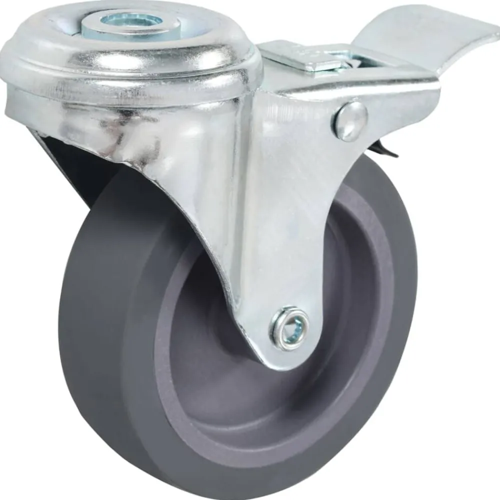 vidaXL Ruedas giratorias con agujero pasador 4 unidades 75 mm Discount