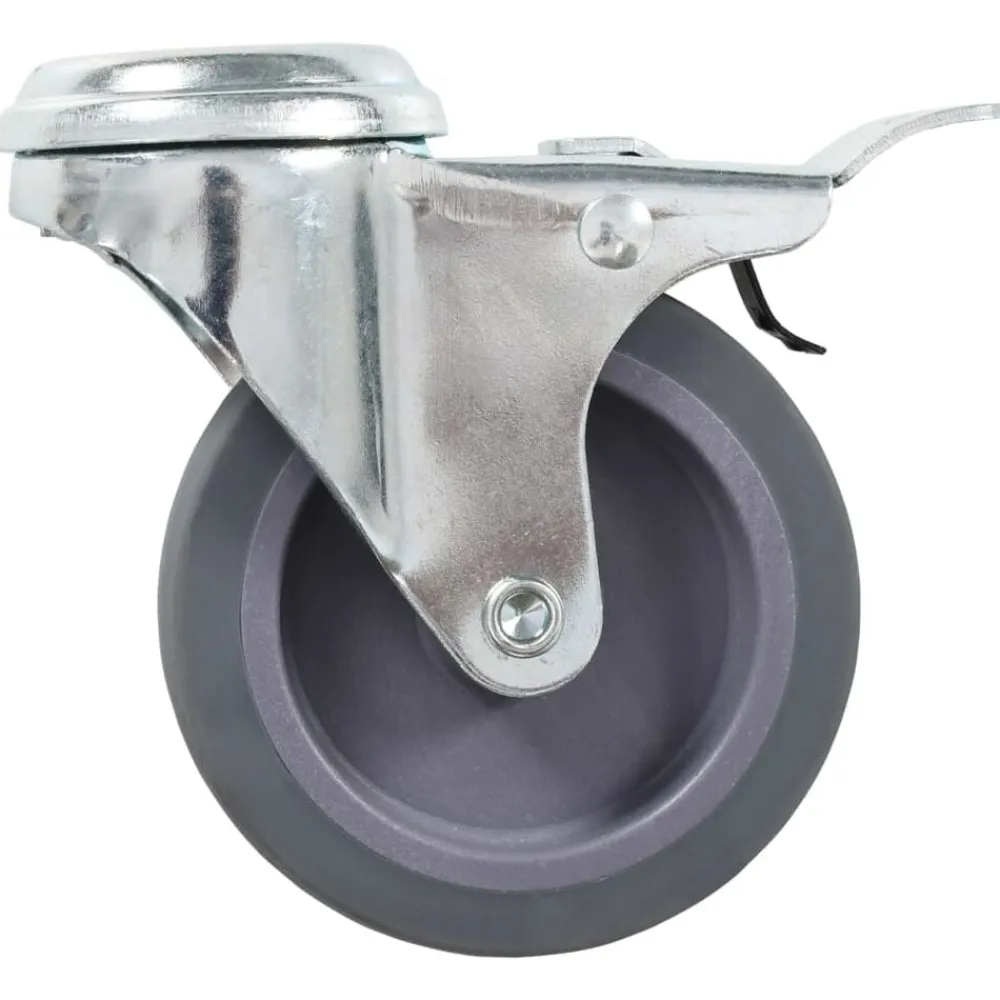 vidaXL Ruedas giratorias con agujero pasador 4 unidades 75 mm Discount