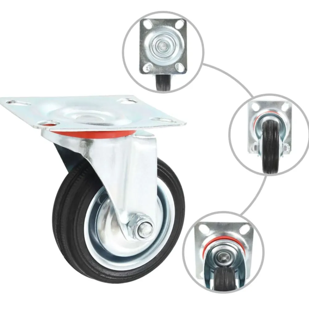 vidaXL Ruedas giratorias 4 unidades 75 mm Best