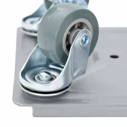 vidaXL Ruedas para muebles (4 unidades, con elevador, 13,5 x 13,5 x 6 cm, acero, 1300 kg)