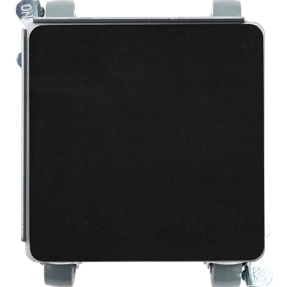 vidaXL Ruedas para muebles (4 unidades, con elevador, 13,5 x 13,5 x 6 cm, acero, 1300 kg)