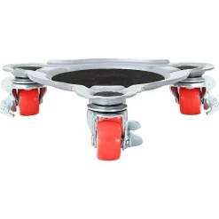 vidaXL Accesorios De Bricolaje-Ruedas para muebles (4 unidades, con elevador, 14,5 x 13,5 x 4 cm, acero, 400 kg)