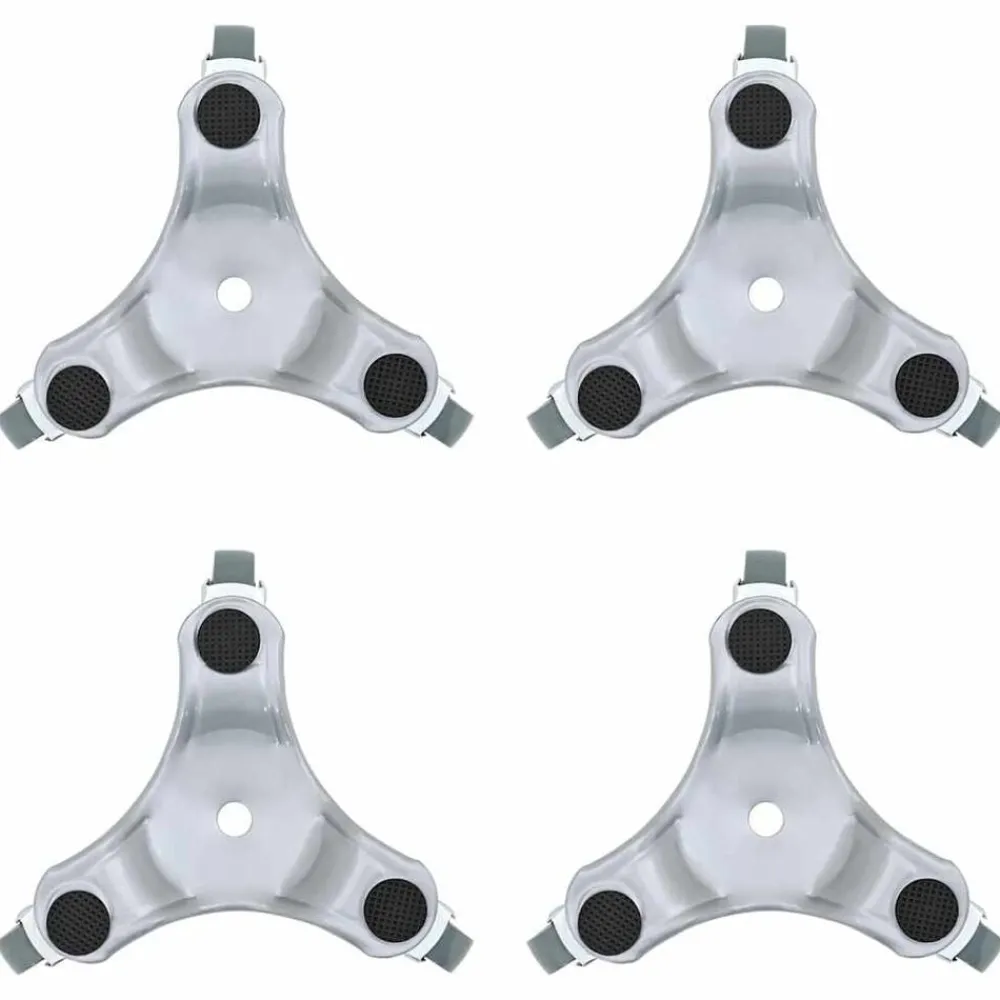 vidaXL Ruedas para muebles (4 unidades, 16 x 14,5 x 5,5 cm, acero, 180 kg) Hot