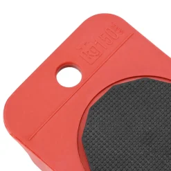 vidaXL Accesorios De Bricolaje-Ruedas para muebles (8 unidades, con elevadores), color rojo, 9,8 x 7,5 x 3 cm, 150 kg